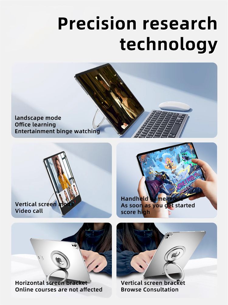 360° Rotating Magnetic Holder Mount For All Tablet Universal Metal Bracket Stand Durable 360 Rotation Tablet_voghion.com