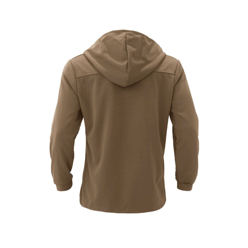 Men's Stylish Trench Coat With Double Breasted Design, Mid-Length Cotton Blend Jacket For Spring & Autumn, Slim Fit Casual Coat_voghion.com