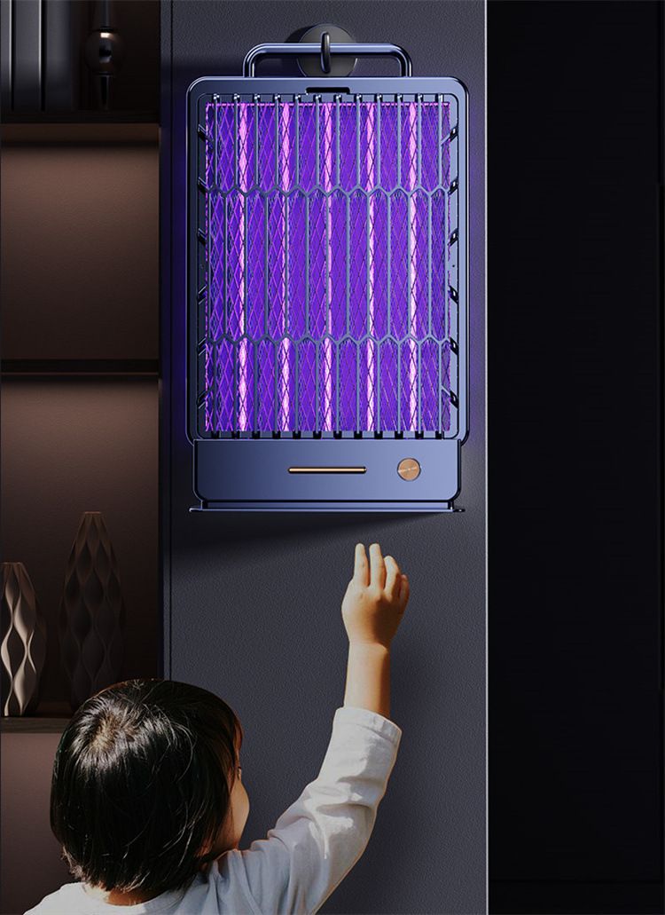 USB Rechargeable Electric Mosquito Killer - Outdoor UV Light Trap With Photocatalyst Technology & 2000V Zapping Grid_voghion.com