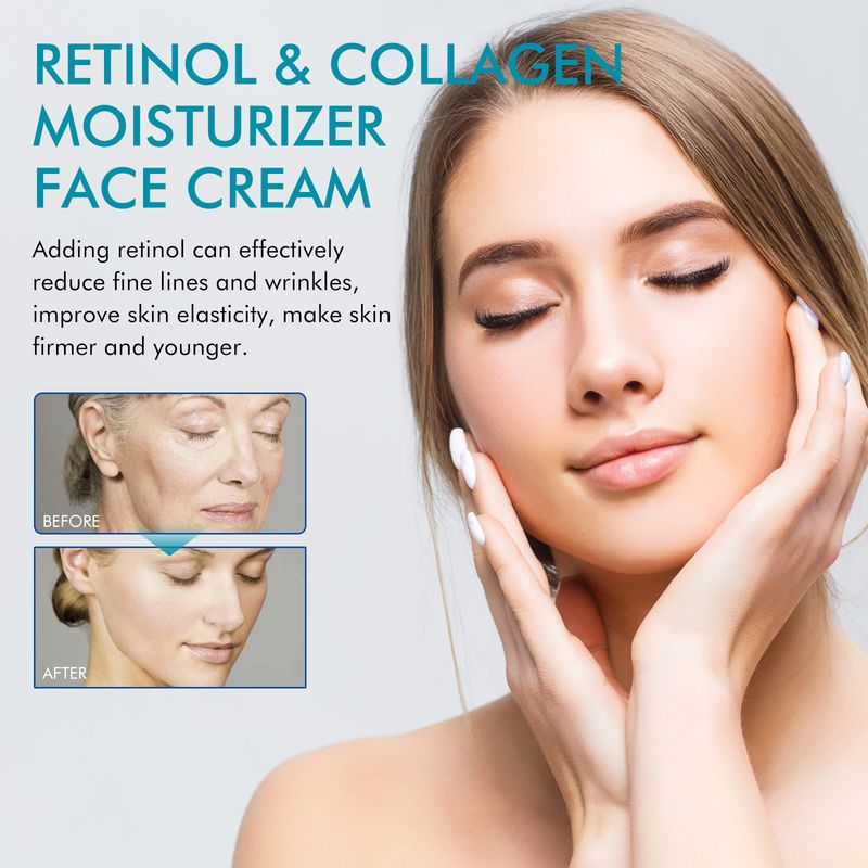 Cremă de față cu retinol Hoygi pentru hidratare, iluminare, elasticizare, fermitate, estompare linii fine_voghion.com