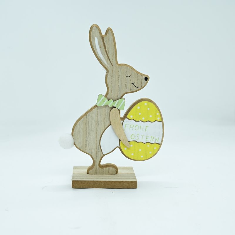 Easter Wooden Crafts Rabbit Ornaments Rabbit Nordic Home Wooden Decoration Ornaments_voghion.com