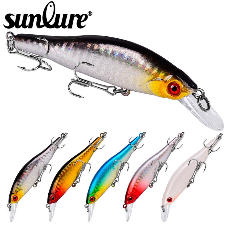 Esca dura da 11,5 g, 5 colori, 9,8 cm, attrezzatura per minnow affondante, articoli per la pesca_voghion.com