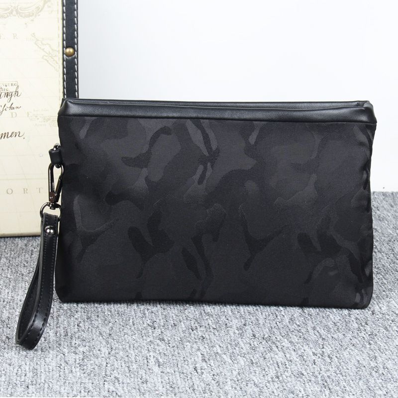 Bolso de mano para hombre, bolso de muñeca de gran capacidad, bolso de mano de tela Oxford, bolso de mano de nailon, bolso informal, bolso de mano de camuflaje para teléfono móvil._voghion.com