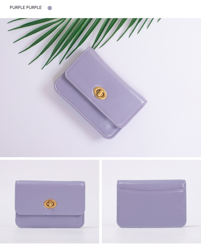 New Hot Selling Versatile Short Women's Wallet Small and Simple Solid Color Instagram Style Student Multi Card Space Change Bag Card Bag_voghion.com