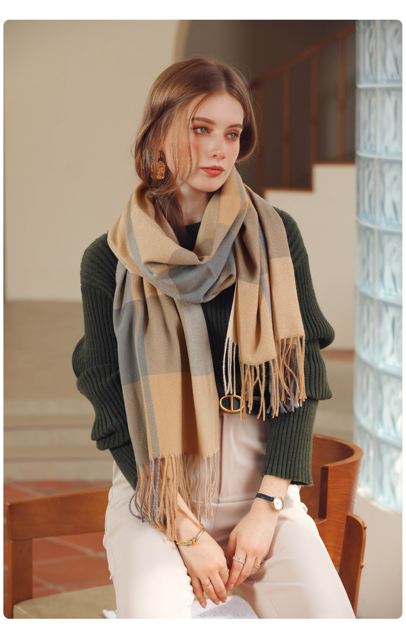 Winter Frauen Deqing Seide Plaid Schal Kaschmir 2025 Neue Verdickt Warme_voghion.com