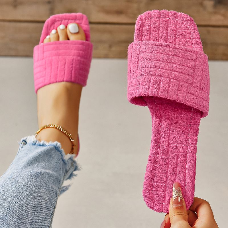 Sommertøfler Dame Flate Luksus Utendørs Strandflip-flops Damesandaler Trend Merkedesign Slides Sko Dame 2024 Stor Størrelse 43_voghion.com
