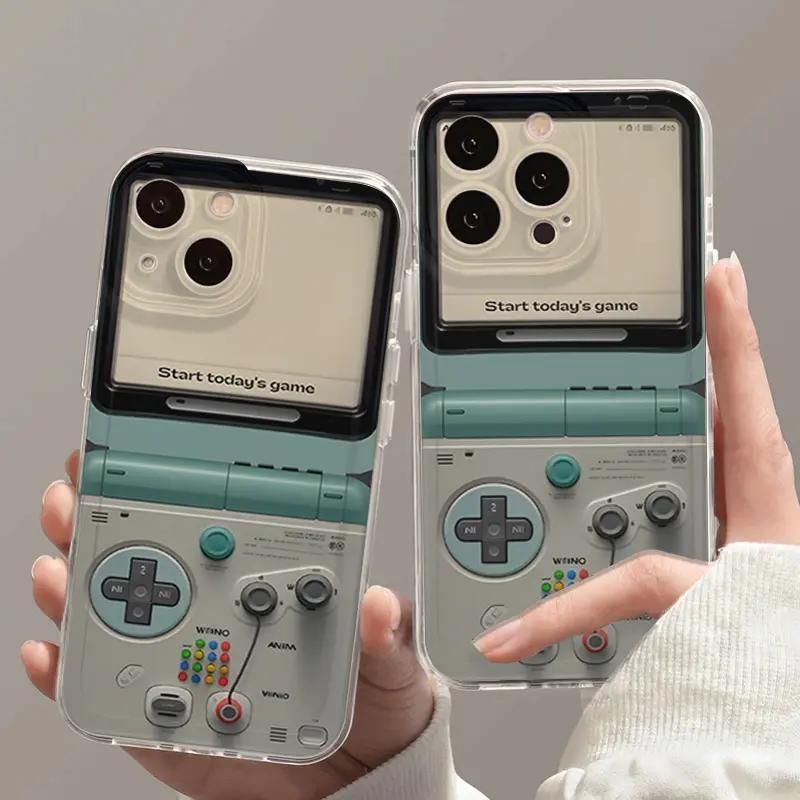 Handheld Game Console Suitable For IPhone 16 Cartoon 15 Plus Simple 14/13 Pro Max Phone Case_voghion.com