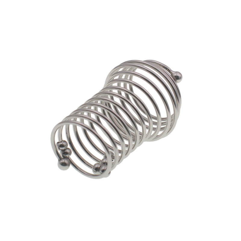 Edelstahl-männliche Hohlgewindehülse, Keuschheitskäfig, Sicherungsringe, verzögerte Ejakulation, Metall-Eichel_voghion.com