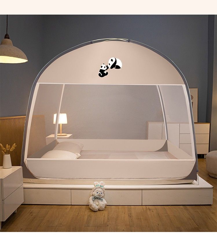 Zanzariera per Yurta Estiva, Installazione in Camera da Letto per Bambini, Anti-caduta, Pieghevole, Rimovibile_voghion.com