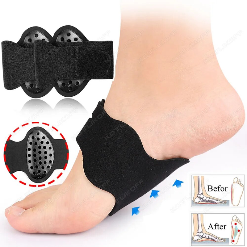 Gel-Orthesenschuh, Varus, X-förmiges Bein, flache Füße, Fußgewölbeunterstützung, orthopädische Sport-tragbare Einlegesohlen, Pads für Schuhe_voghion.com