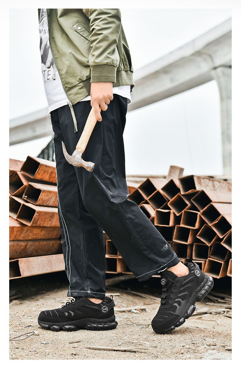 Scarpe con punta in acciaio LARNMERN per uomo e donna, comode scarpe da ginnastica di sicurezza leggere e comode, scarpe da lavoro da tennis colorate_voghion.com