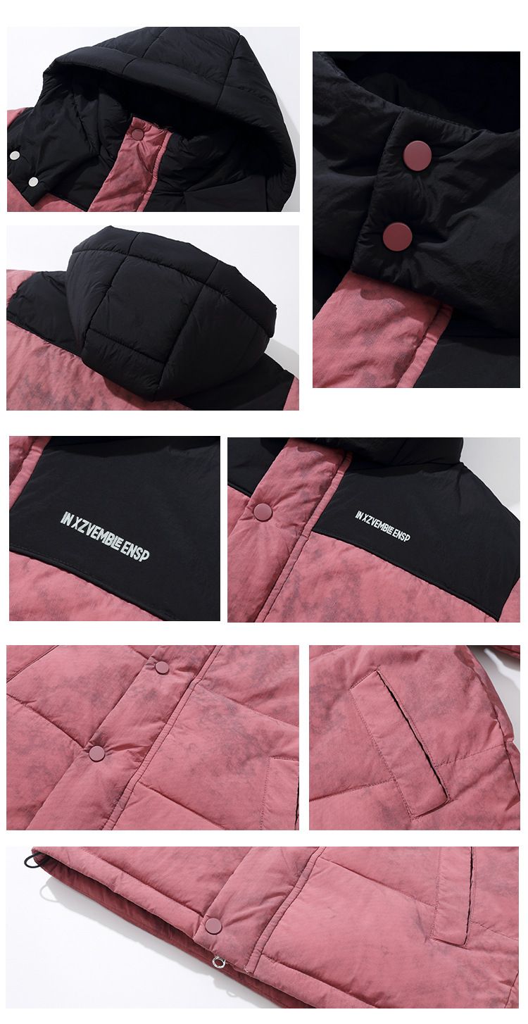 Boys Girls Winter Puffer Jacket With Hood, Warm Thick Down Coat For Kids, Mid-Length Waterproof Windproof Outerwear, Soft Lightweight Comfortable_voghion.com