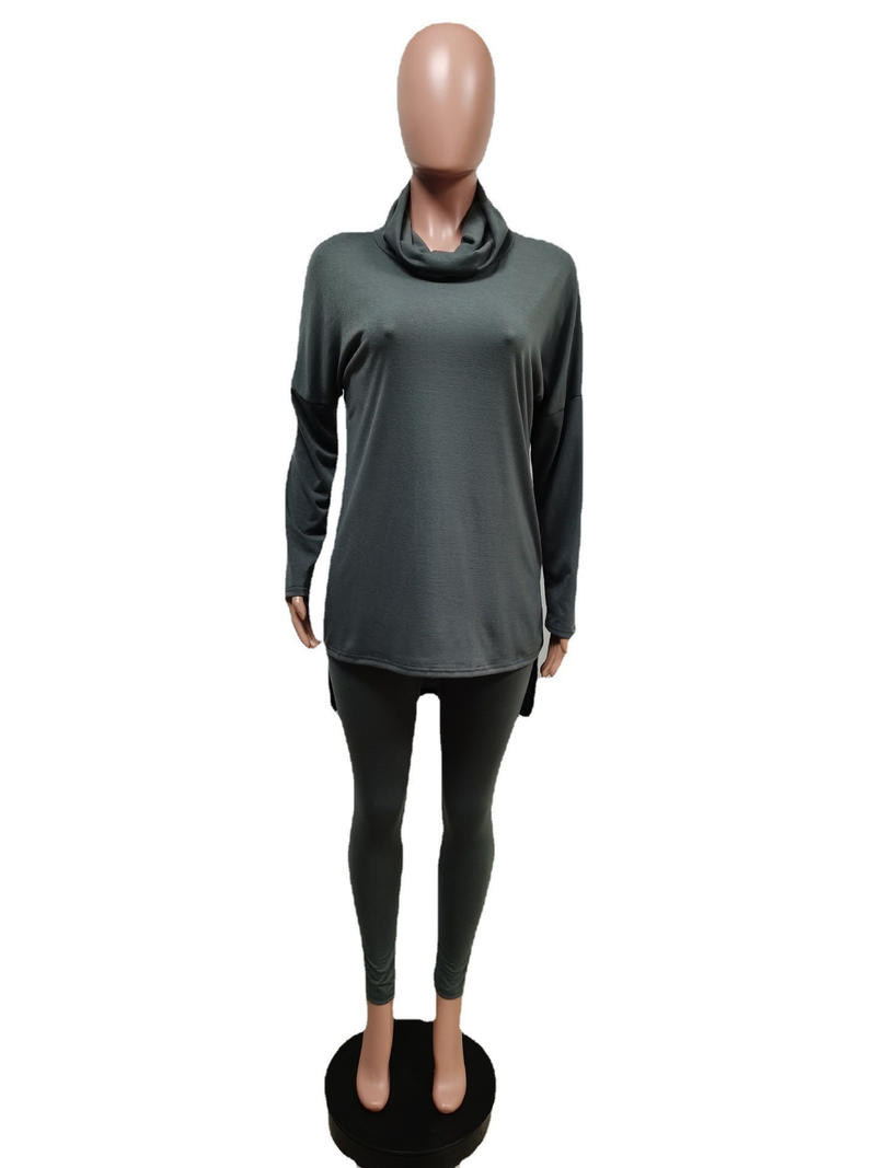 Modisches, asymmetrisches Cover-Hüftschlankheits-Zweiteiler-Set für Damen_voghion.com
