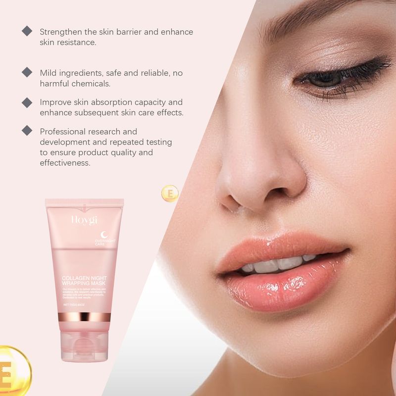Collagen Peel Mask reinigt sanft das Gesicht, spendet Feuchtigkeit und befeuchtet die Haut Peel Mask_voghion.com