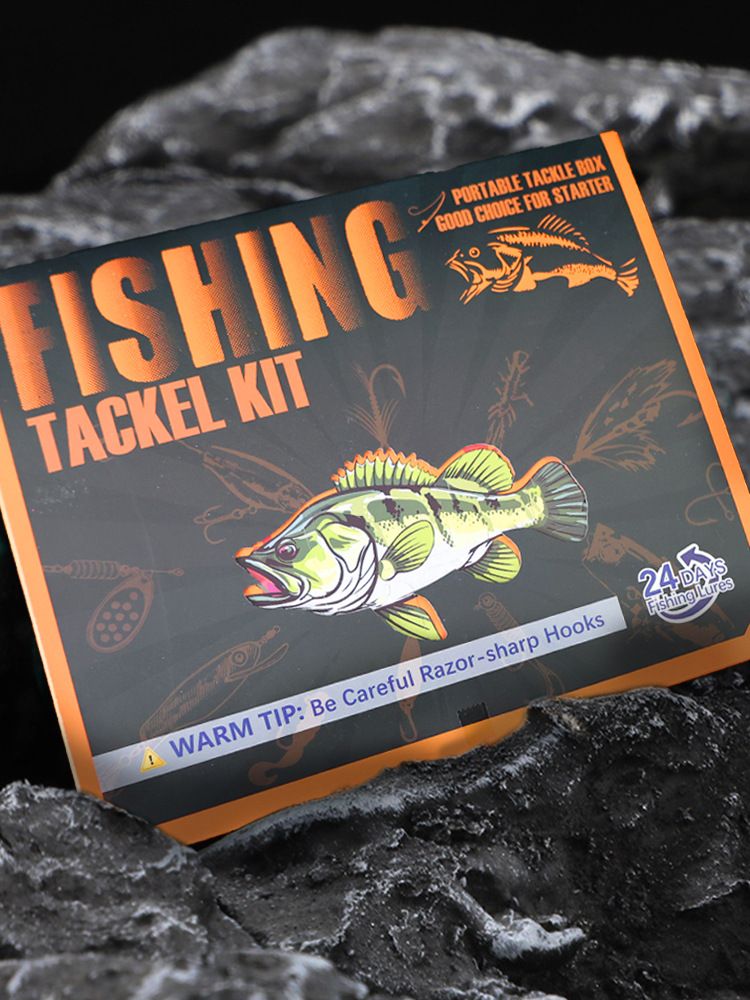 Christmas Creative 24-Piece Blind Box Set Lure Bait Sequin Minnow Pencil Fishing Gift_voghion.com