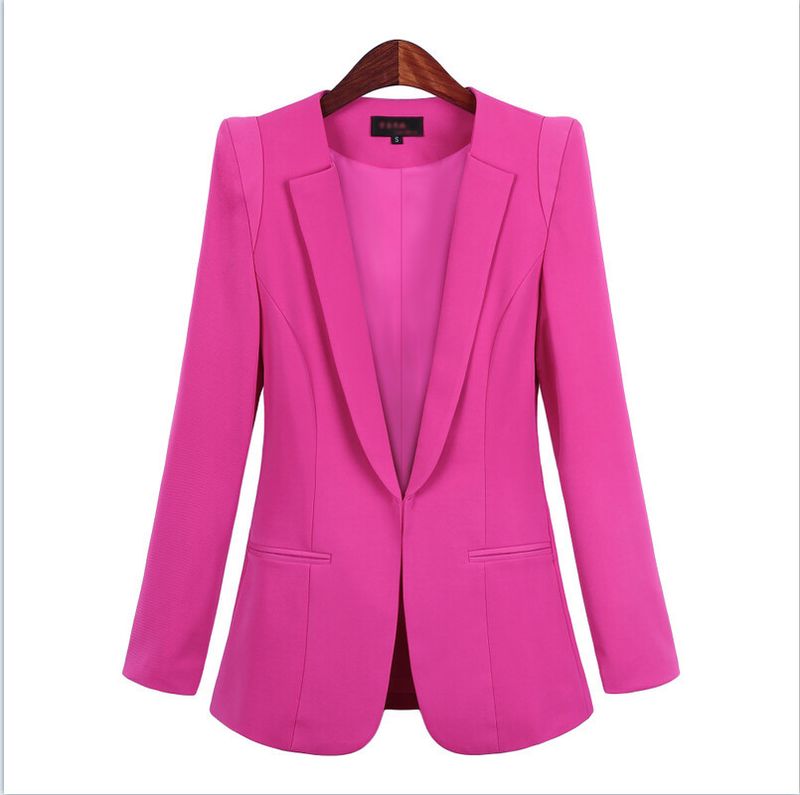 2025s 2025 Spring Autumn Style New Direction Show Slimming Slim Fit Black And Blue Small Suit Coat_voghion.com