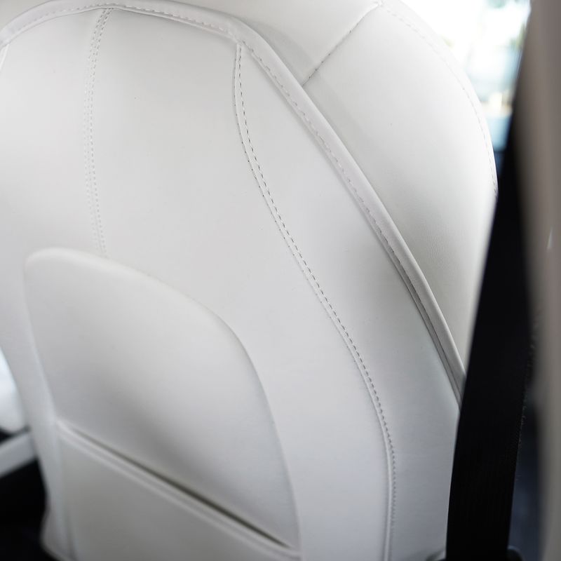For Tesla 3 Model Y Seat Back Protector Backseat Kick Mats For Kids Extra Organizer Pocket_voghion.com