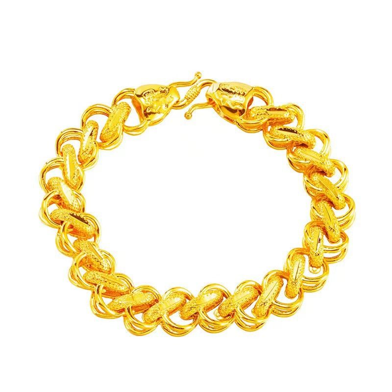 Herren dominantes Kielarmband Goldschmuck Messing vergoldet_voghion.com