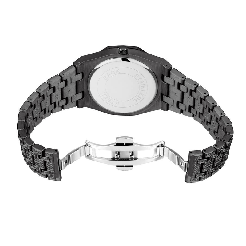 Orologio da polso al quarzo per il tempo libero e le attività commerciali con diamanti della serie Neutral Farmhouse Oak del designer_voghion.com
