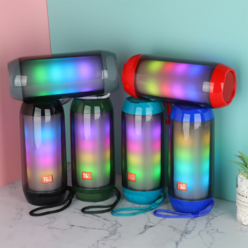 TG-643 Bluetooth-kaiutin Värikäs Viileä RGB Dynaaminen Hengitysvalo 3D Stereo Langaton Kannettava Suuri Kapasiteetti Ääni_voghion.com