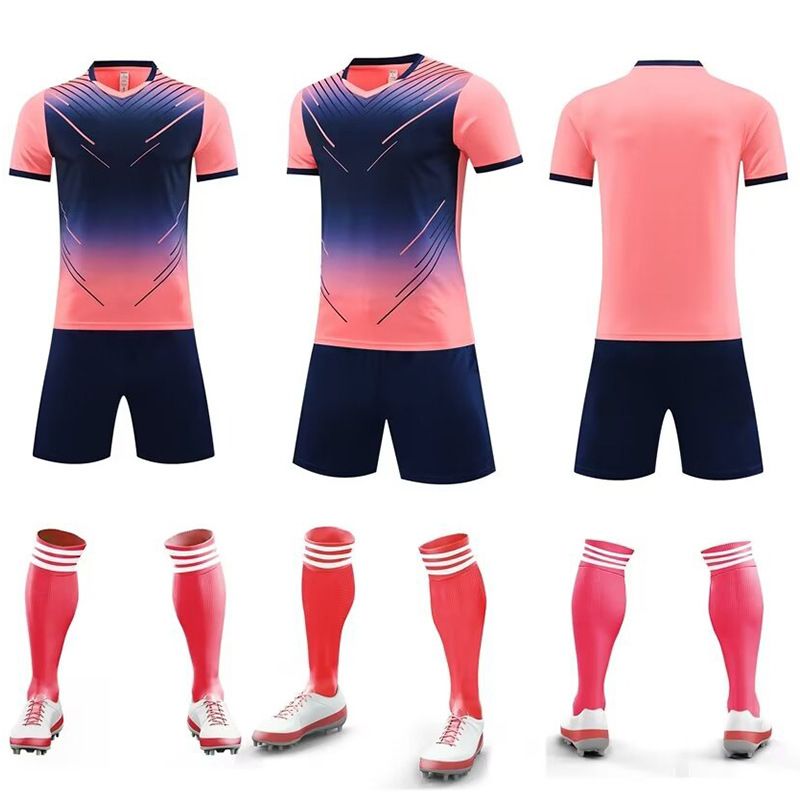 Voetbalpak Pak Volwassen Kinderen Jongen Sport Trainingskleding Korte Mouw Student Kleuterschool Jersey Aangepast Lichtbord Vrouwelijk_voghion.com