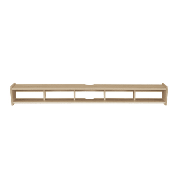 Modern Wall-Mounted Floating TV Stand Coastal Oak_voghion.com