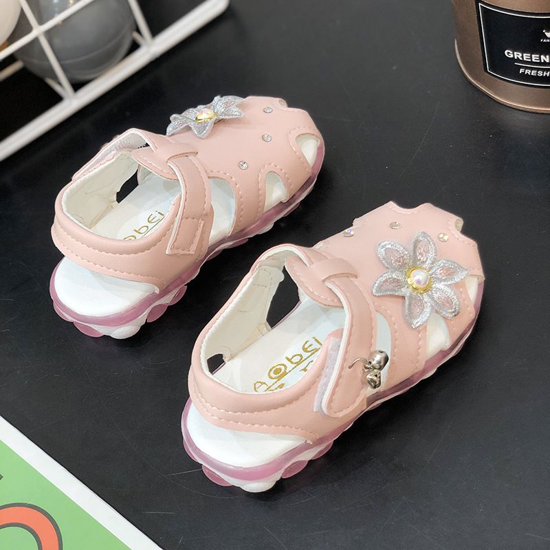 Kinder Schuhe Sommer neue baby mädchen sandalen weiche sohle kleinkind schuhe 0-1-3 jahre alt kinder geschlossen kappe licht prinzessin schuhe_voghion.com