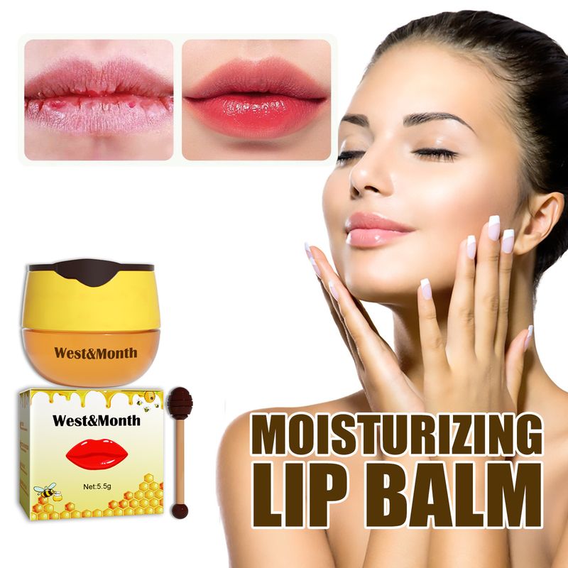 West&Month Honey Lip Balm Moisturizing, Moisturizing, Lightening Lip Lines, Moisturizing, Non-Greasy And Easy To Absorb Lip Mask_voghion.com