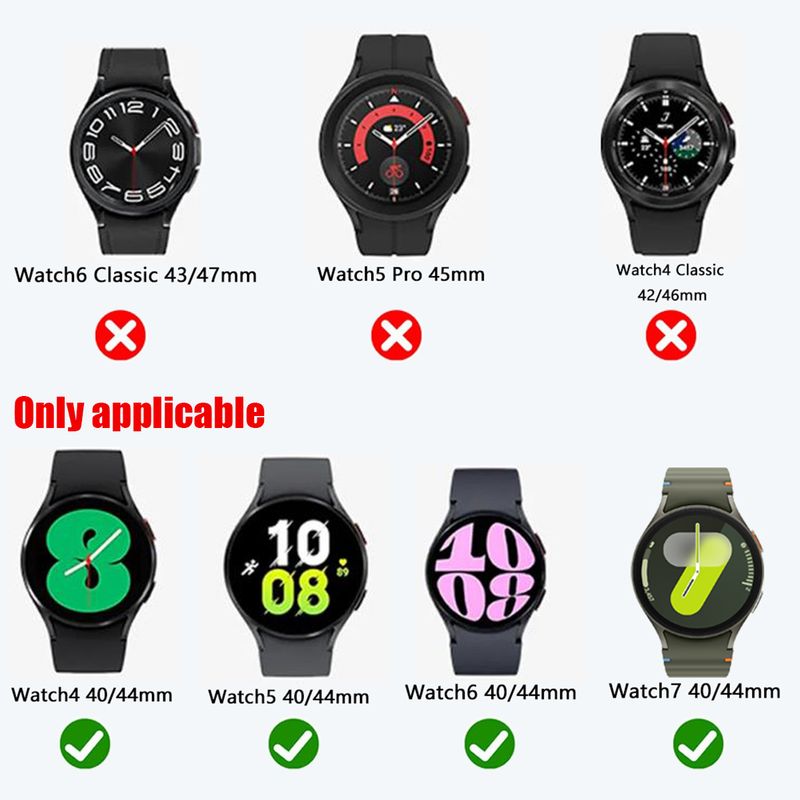 Fém szíj+tok Samsung Galaxy Watch4 5 6 7 40mm 44mm-es szíjjal, női rozsdamentes acél, gyémánt mintás szíj és tok, lökhárító kiegészítő_voghion.com