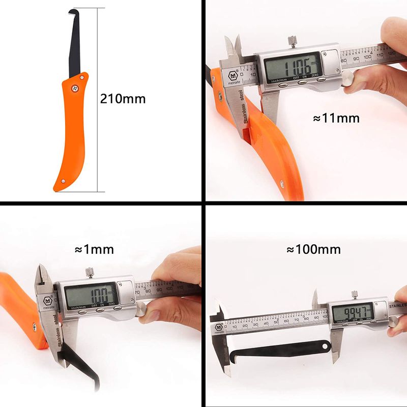 9-Piece Grout Tool Set For Doors, Windows & Floors - 6 Sizes Grout Removal Scraper, Cleaning Knife & Saw Blades With Ergonomic Handles_voghion.com