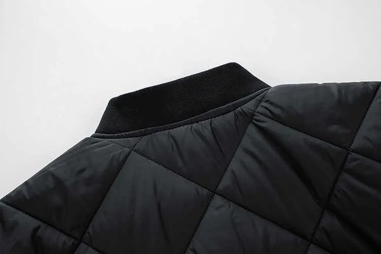 Vestes pour hommes mode hiver automne Parkas coupe-vent épais chaud veste à carreaux manteau couleur unie en plein air T221017_voghion.com