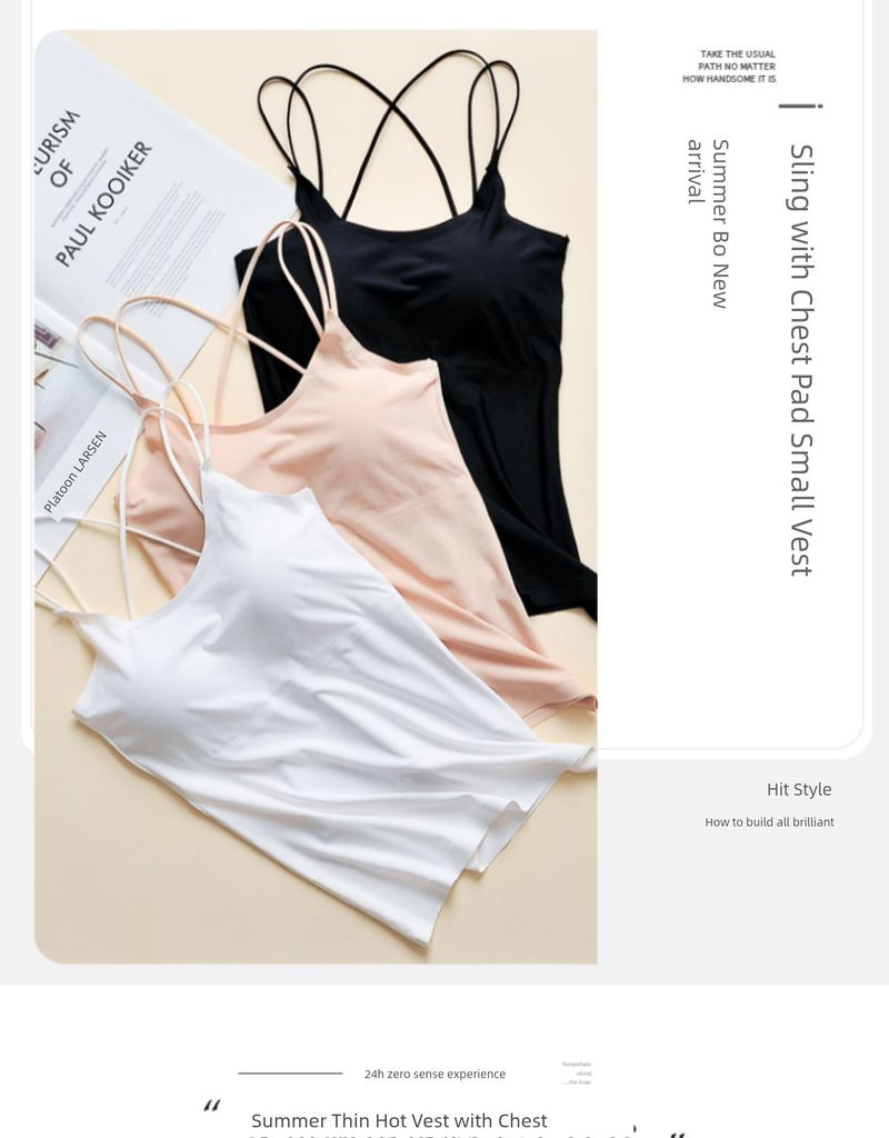 Ice Silk Traceless Anti-Wardrobe Malfunction Base Long Camisole_voghion.com