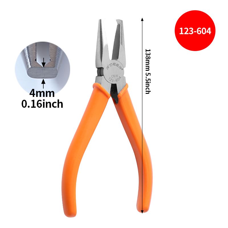 Plastic Cutting Pliers 90 Degree Double-Edged CR-V Tip Cutter Nipper with 4/6/8/10mm Flush Jaw for Sprue Burrs Cutting Hand Tool_voghion.com