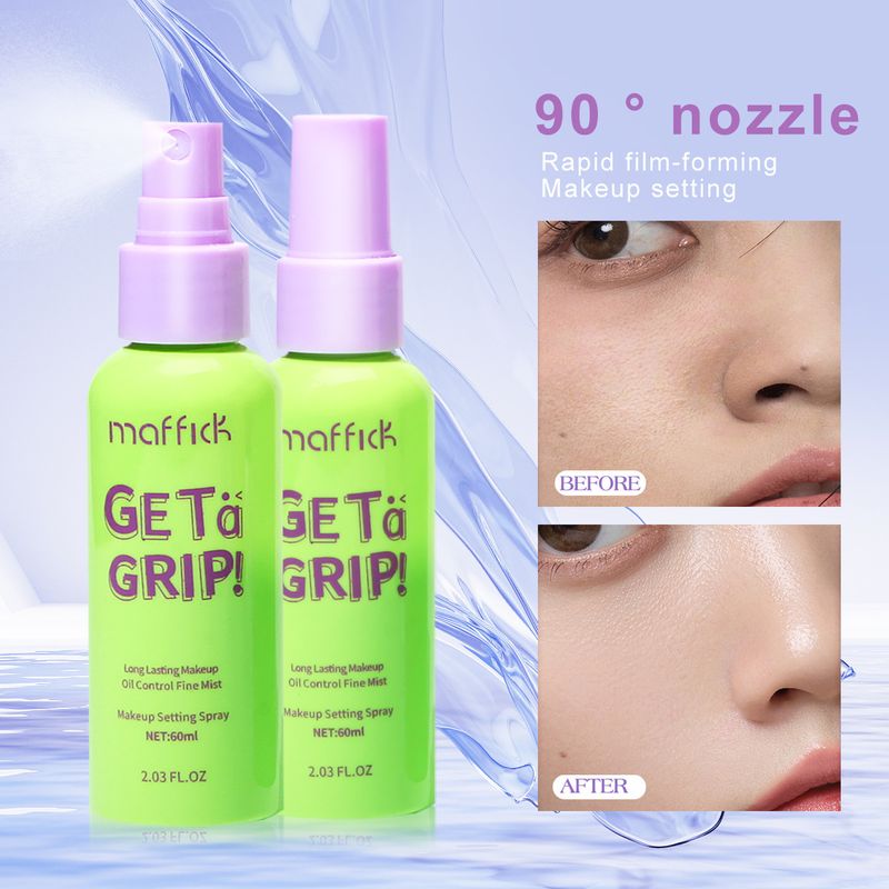 MF387 Make-up-Fixierspray, trocknend, feuchtigkeitsspendend, Ölkontrolle, Make-up-Entfernung, langanhaltend, wasserfest und schweißfest, tragbar, 60 ml_voghion.com