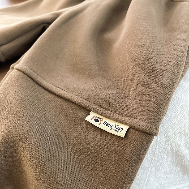 Completo invernale per bambini autunno e pile 2025, nuovo e spesso, set di tre pezzi con gilet casual_voghion.com