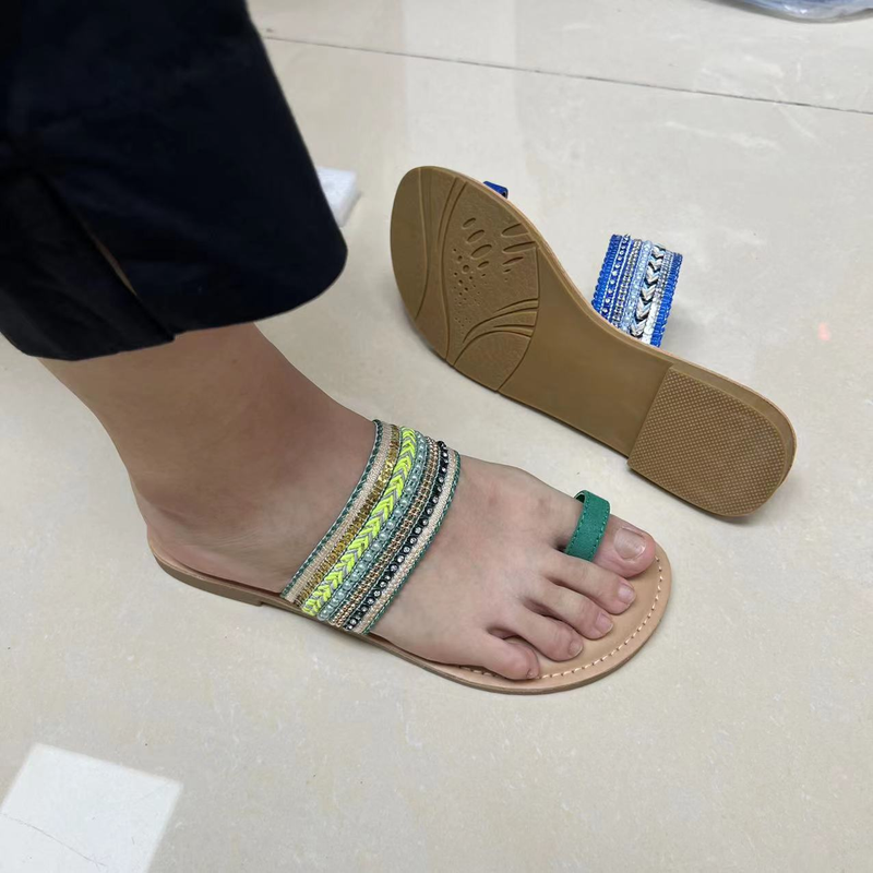 Scarpe da donna Le adolescenti perseguono le pantofole da donna piatte di marca alla moda_voghion.com