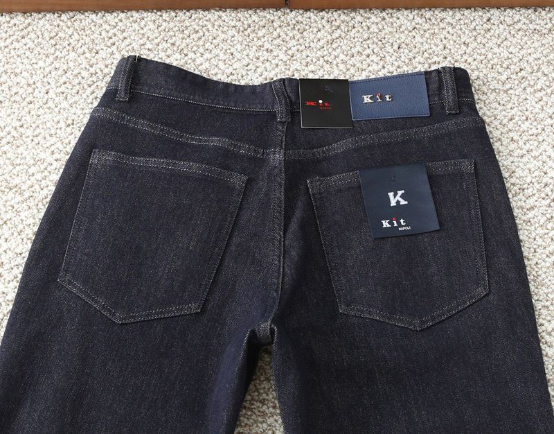 Red Label KIT High-Quality European Brand Men's Jeans Autumn Winter New Cotton Daily Commuting Versatile Slim Straight_voghion.com