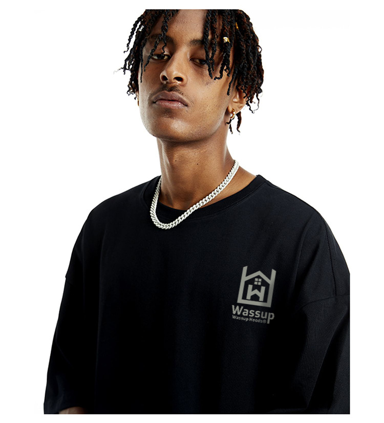 Ropa de hombre Camiseta de manga corta para estudiantes masculinos y femeninos Vestido de pareja de estudiantes de algodón grueso de media manga_voghion.com