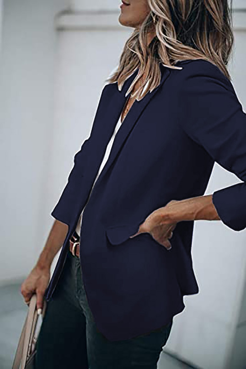 Giacca autunno nuovo temperamento da donna a maniche lunghe con colletto monopetto_voghion.com