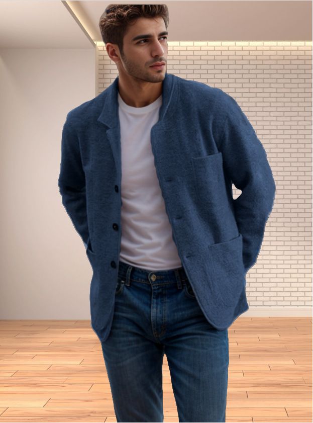 Spring and Autumn Men's Youth Solid Color Trendy Jacket, Outcoat, Casual Coat_voghion.com