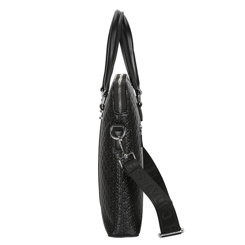 New Classic Men's Multifunctional Handheld Shoulder Fashion Design Casual Business Briefcase Leather Bag_voghion.com