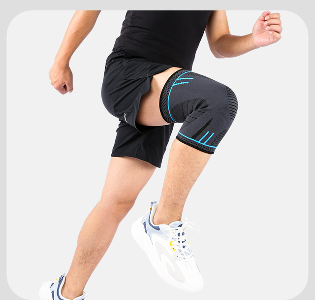 Compression Support Sleeve Elastic Knee Pads Brace Springs Gym Sports Protector Basketball Volleyball Running_voghion.com