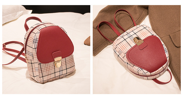 Bolso de mujer de PU 2023 nueva mochila a cuadros bolso de parachoques bolso de teléfono móvil diagonal de un solo hombro suministro de bolsa transfronteriza al por mayor_voghion.com