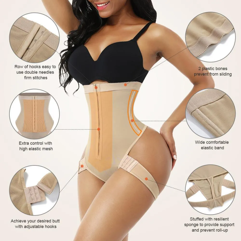 Taille Ventre Shaper LMYLXL Taille Haute Abdomen Butt Lifter Culotte De Contrôle Brève Butin Ascenseur Sans Couture Shapewear Minceur_voghion.com
