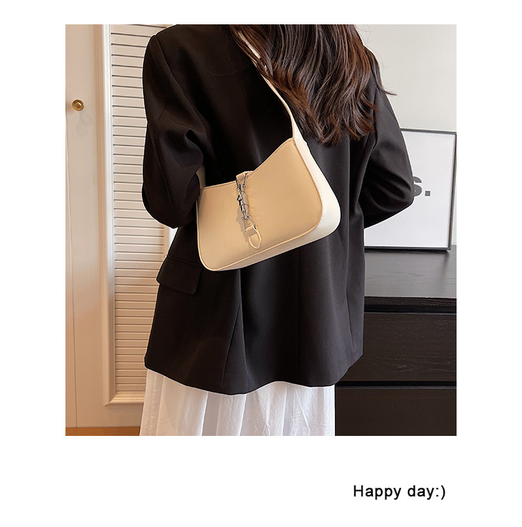 Cross-border French Niche Ladies Bag 2023 New High-end Armpit Bag Retro Texture one-shoulder Messenger bag_voghion.com