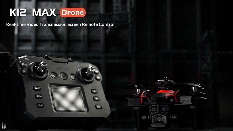 Hold Cross-Border New Product K12Max Brushless Quadcopter Screen-Control Remote Control Aircraft HD Real-Time Aerial_voghion.com