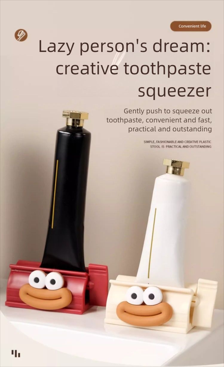 Squeezer For Children Lazy Toothpaste Dispenser Bathroom Facial Cleanser Sample Manual Roller Press Clip_voghion.com