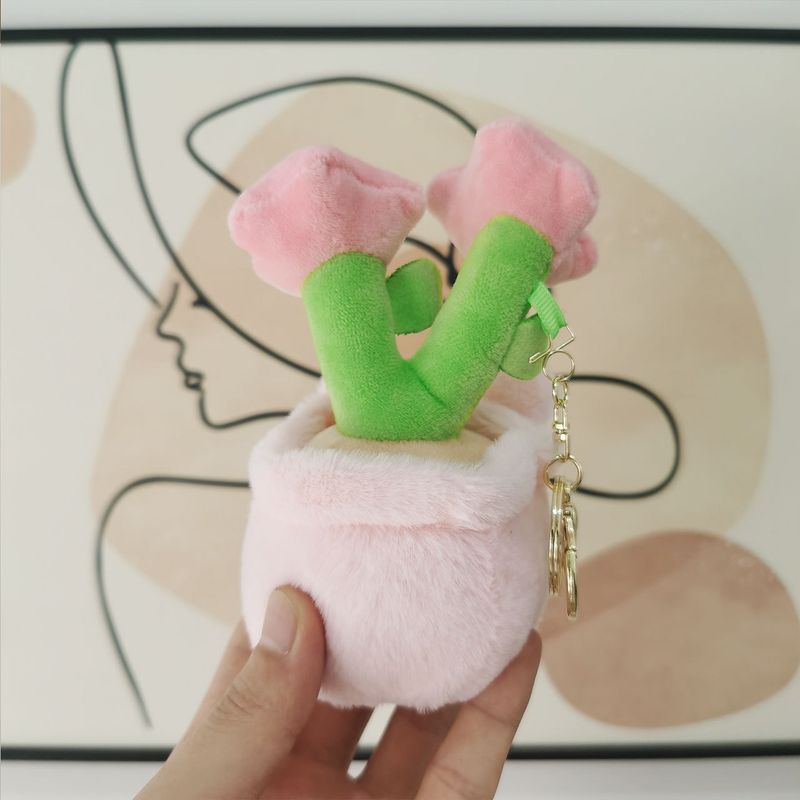 Adorabile portachiavi di peluche a forma di panda, simpatico animaletto corto, accessorio da appendere._voghion.com