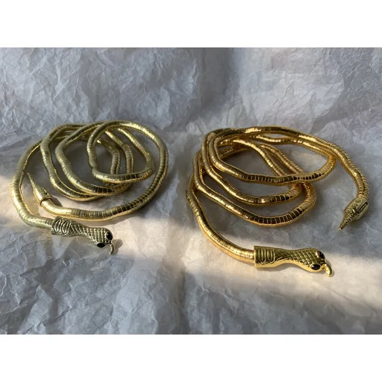 Trendy Jewelry Snake Necklace Hot Selling Personality Design Soft Metal Necklace For Women Gift_voghion.com