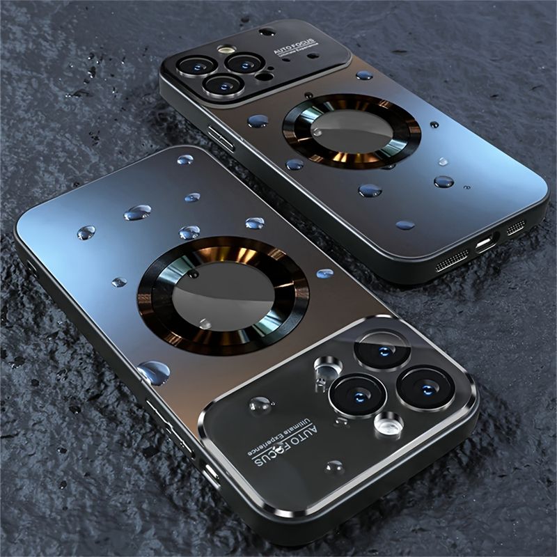New Matte Titanium Wireless Charging Phone Case Compatible WithFor Iphone 1615 14 1312 11 Pro Max And Includes A Glass Lens Protection Cover_voghion.com